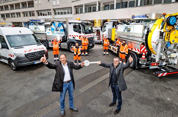 Neue Fahrzeuge für den Kanalbetrieb der Stadtentwässerung  Stuttgart