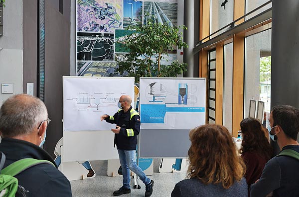 Exkursion des Kongresses „Spurenstoffe in der aquatischen Umwelt“ zum Hauptklärwerk Stuttgart-Mühlhausen