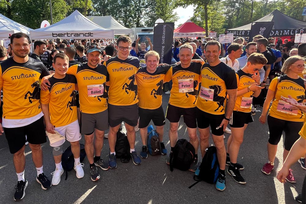 AOK-Firmenlauf mit Tiefbauamt und Stadtentwässerung Stuttgart