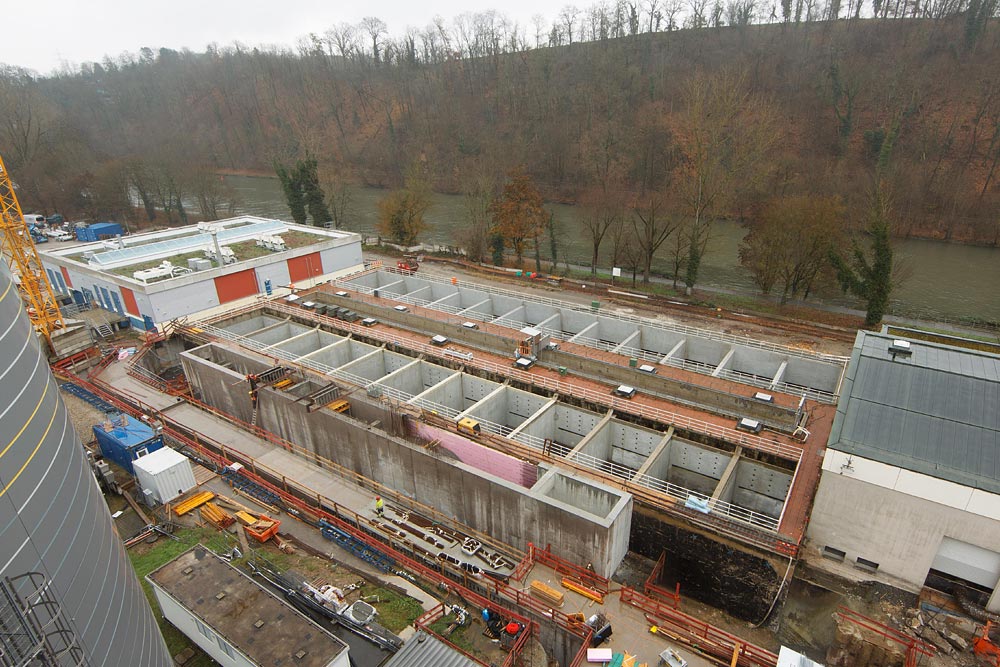 Der Sandfilter im Hauptklärwerk Mühlhausen wird modernisiert und soll auch zur Spurenstoffelimination eingesetzt werden