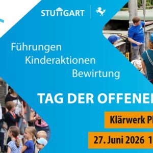 Die Stadtentwässerung Stuttgart veranstaltet einen Tag der offenen Tür im Klärwerk Stuttgart-Plieningen