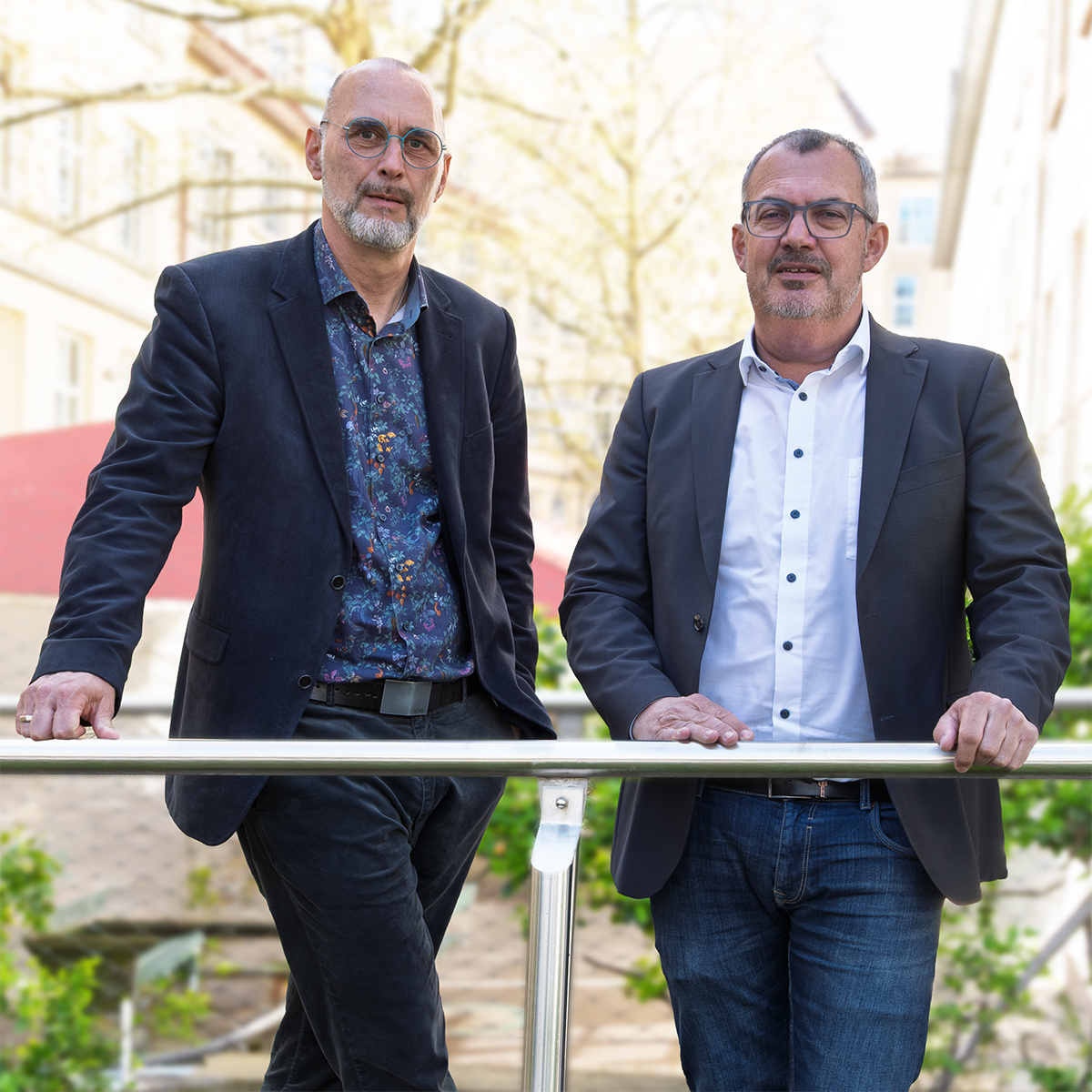 Frank Endrich (Kaufmännischer Betriebsleiter) und Jürgen Mutz (Erster und Technischer Betriebsleiter)